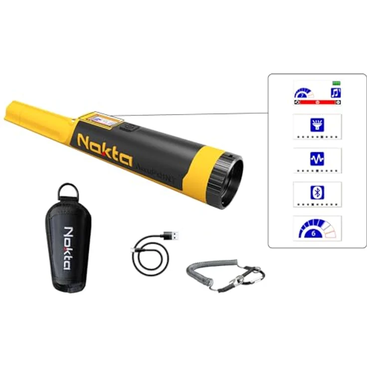 Nokta Metalldetektor AccuPOINT Pinpointer, Farb-LCD-Bildschirm und Bluetooth®-Konnektivität – Bild 4