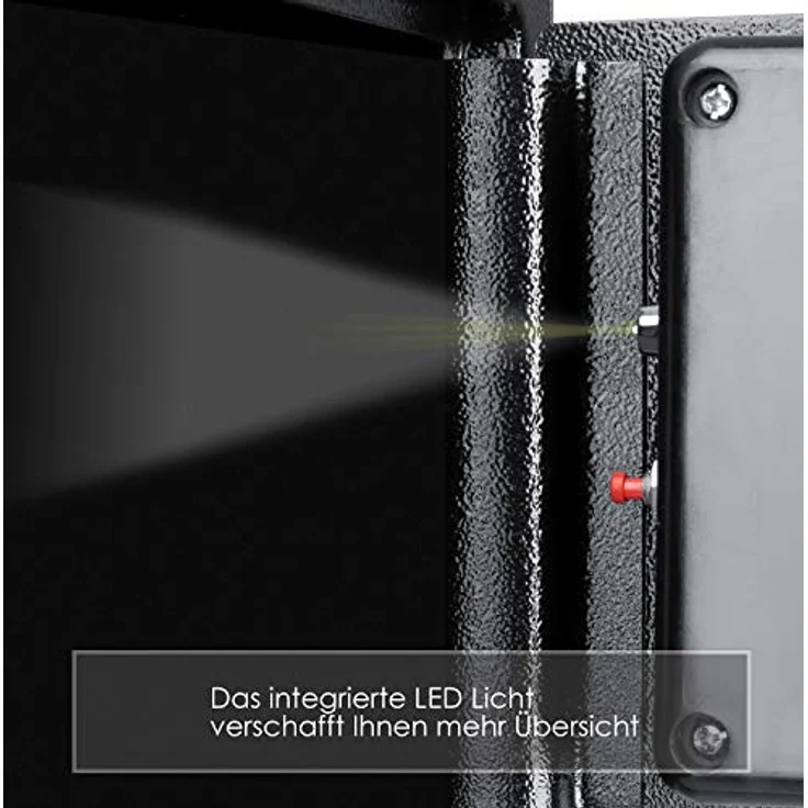 KESSER Tresor Safe Elektronik-Zahlenschloss 31x20x20cm LED-Anzeige Stahlbolzen Schwarz – Bild 4