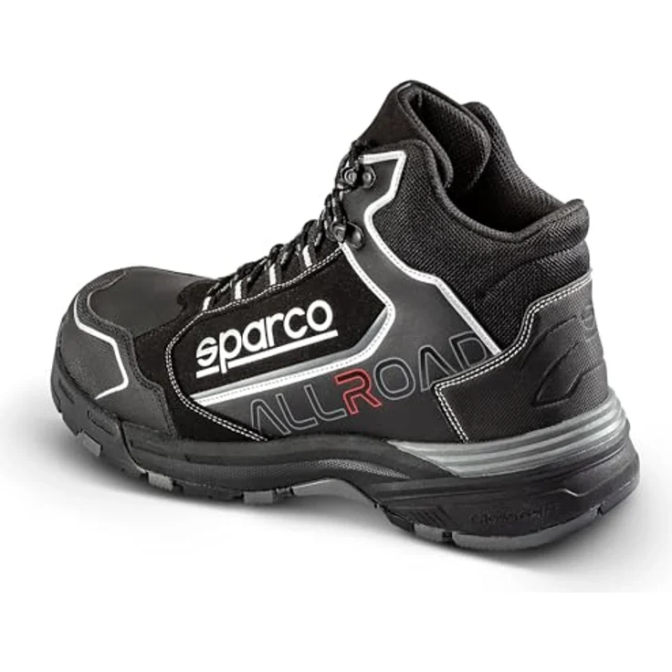 Sparco Allroad-H Okayama S3 SRC Sicherheitsschuhe, Schwarz, mit nicht-magnetischer Zehenkappe und rutschfester Sohle, Größe 39 – Bild 2