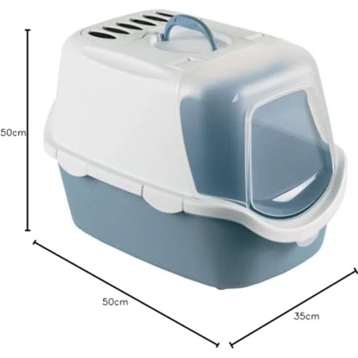 Zolux Toilet for cats Cathy, easy to clean, blue (Katzenklo geschlossen), Katzenklo – Bild 8