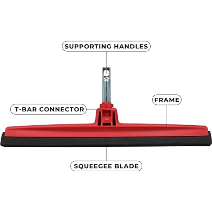 WOLF-Garten Gartenrechen Wasserschieber FS 450 M 45 cm Wolf Combisystem Multi-Star, hartnäckiger Schmutz entfernen, doppelte Gummilippe zur schnellen Beseitigung von überschüssigem Wasser, Made in Germany – Bild 3