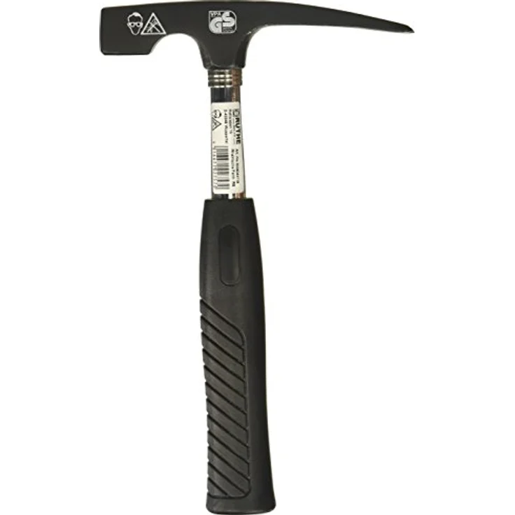 Ruthe Maurerhammer Stahlrohr 832 g, Rheinische Form, mit PVC-Griff,