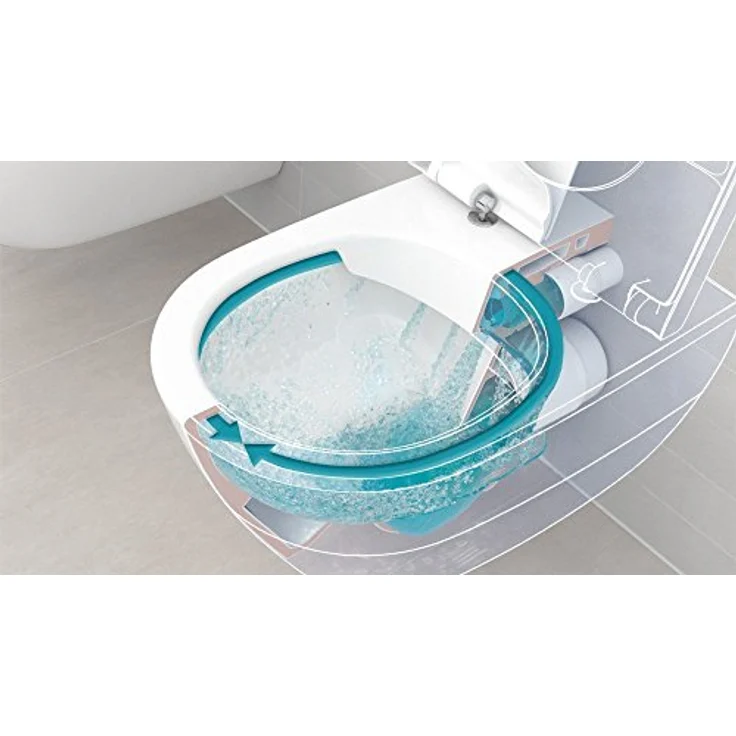 Villeroy & Boch V&B Wand-WC O.NOVO DirectFlush fl, KombiPack, 360x560mm we – Bild 2