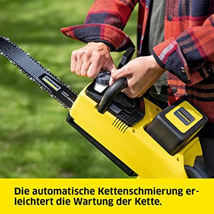Kärcher CNS 36-35 Battery Akku-Kettensäge - Schwertlänge 35 cm, Kettengeschwindigkeit 21 m-s, Leistung je Akkuladung: 200 Schnitte, Gewicht 5,5 kg – Bild 6