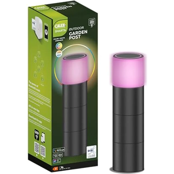 Calex Smart Outdoor LED Gartenleuchte, Mit App und Kompatibel Alexa Sprachsteuerung, WLAN Aussenleuchte Wasserdicht, Dimmbar – Bild 1