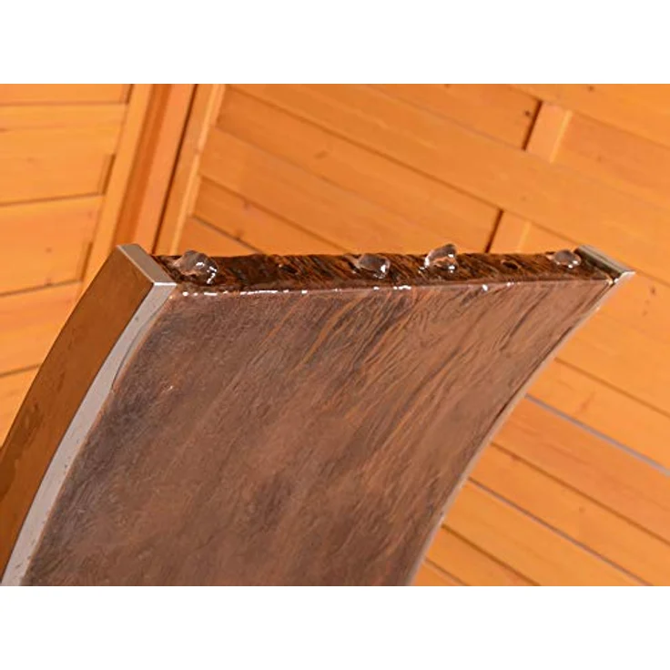 KÖHKO® Wasserwand Mexiko, LED-Beleuchtung, Höhe 119 cm, Cortenstahl, geschlossener Wasserkreislauf, Springbrunnen 31003 – Bild 3