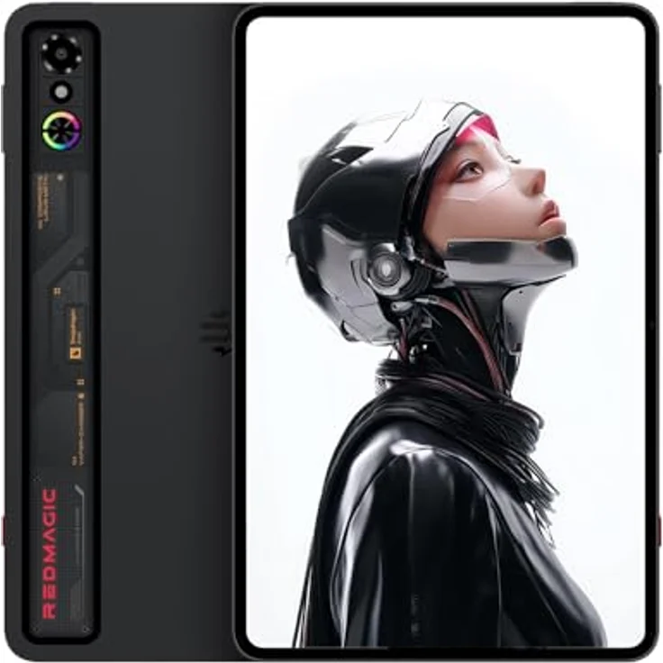 REDMAGIC Astra Gaming Tablet, 9.06” OLED Gaming Pad, Snapdragon 8 Elite, 16GB RAM, 512GB ROM, 165Hz 2.4K Display, 13MP+9MP Kamera, Android 15, 80W Schnellladegerät, Kühlsystem, Schwarz – Bild 1