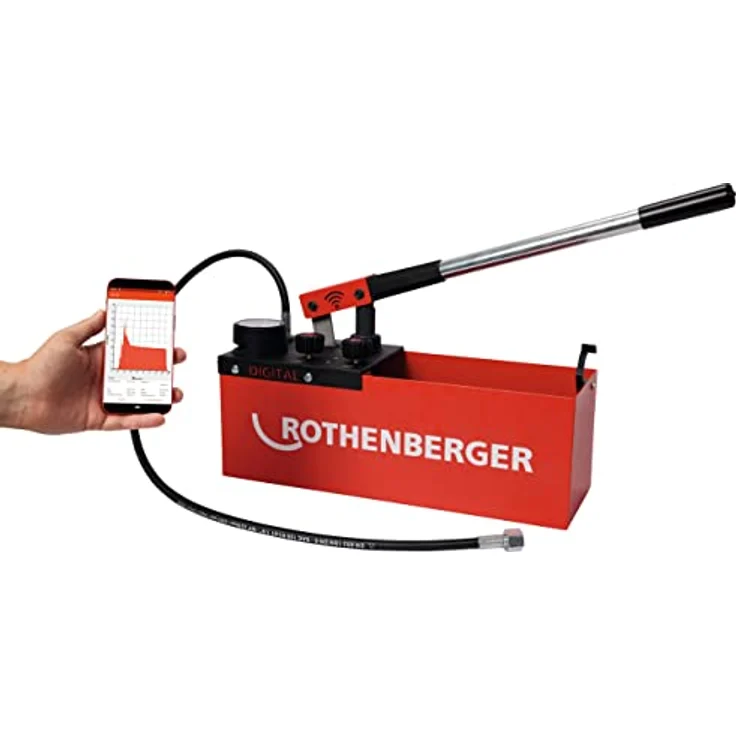 ROTHENBERGER RP 50 Digital Wasserdruckprüfpumpe, präzise Messungen bis 30 Bar, automatisches Prüfprotokoll, 0°-50° C Temperaturbereich – Bild 3