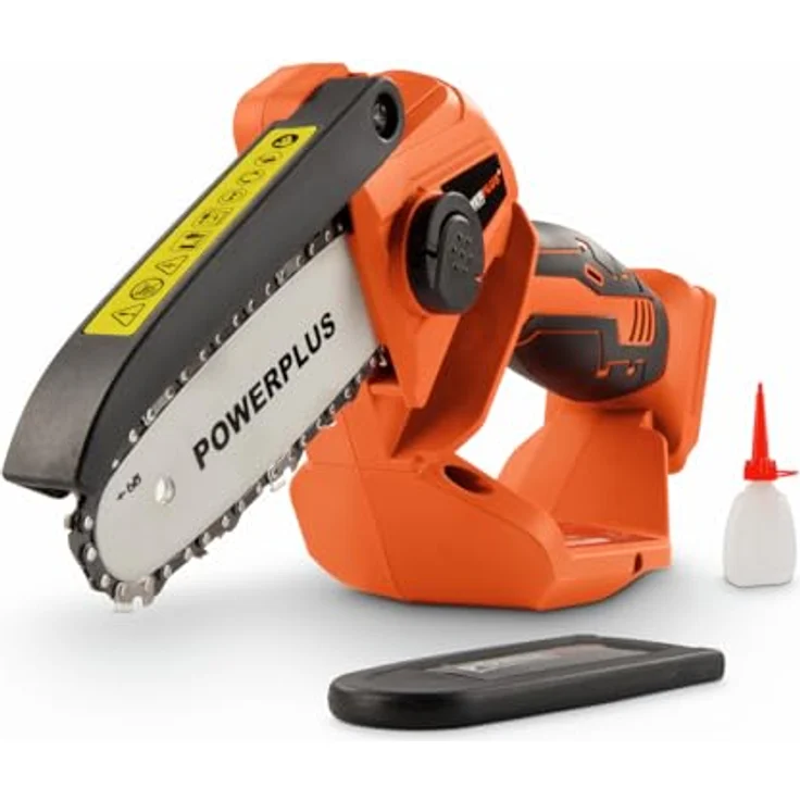 Powerplus Dual Power, Schnurlose Kettensäge 20V, 100mm Schwert, kompakt und handlich, exkl. Akku und Ladegerät – Bild 1