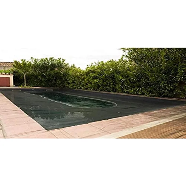 WerkaPro 10875 Schutznetz für Pool, rechteckig, 6 x 12 m, Schwarz