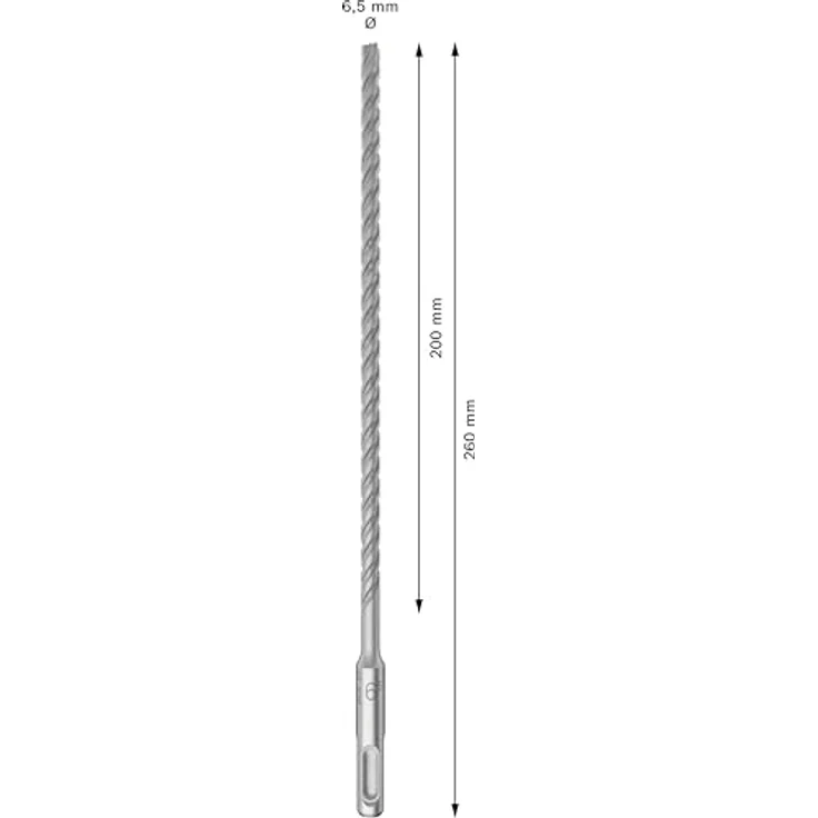 Bosch 10x PRO SDS plus-5X Hammerbohrer, Ø 6,50 mm, für Stahlbeton und Beton, 10-tlg. Set, Professional Zubehör Bohrhammer – Bild 3