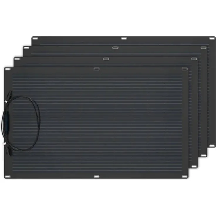 Marstek Apollo 220W, flexibles Solarpanel (4er-Pack) mit 23-24% Zellenwirkungsgrad, IP67 Schutzklasse, ideal für gewölbte Oberflächen