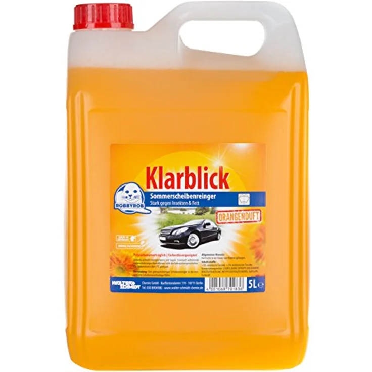 Robbyrob Sommerscheibenreiniger Gebrauchsfertig, biologisch abbaubar, 5 L, orange