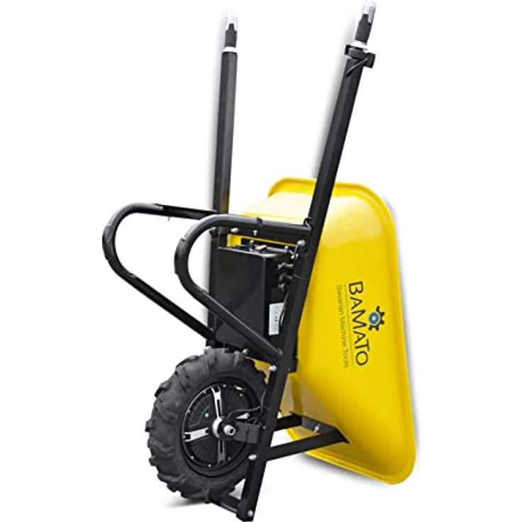 BAMATO MTR-150 elektrische Schubkarre, 500W Elektromotor, Tragkraft 150 kg, 75 Liter Fassungsvermögen, stufenlos regelbare Geschwindigkeit, inklusive Ladegerät – Bild 5