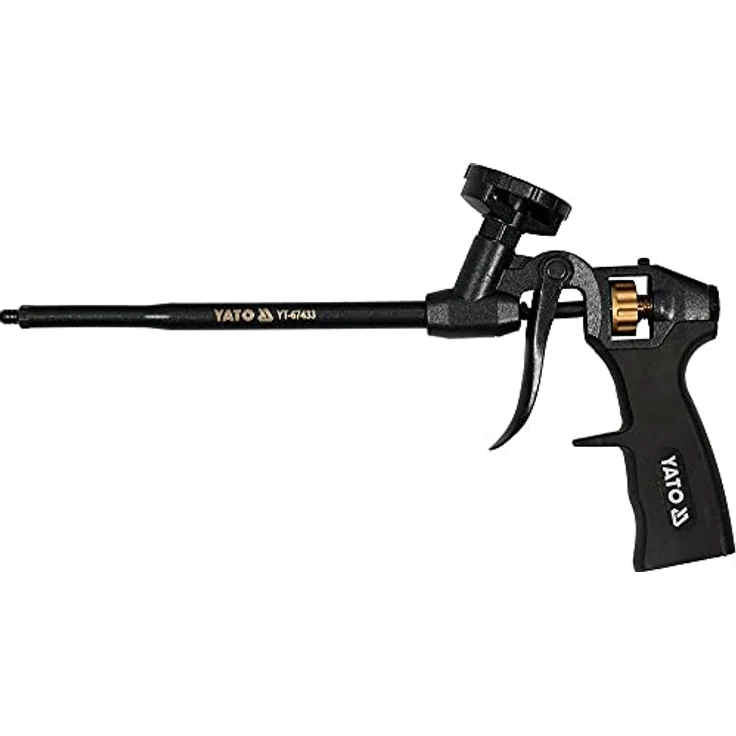 Yato Montagepistole, PTFE beschichtete PU-Schaumpistole mit Einhanddosierung und ergonomischem 2-Komponentengriff – Bild 1