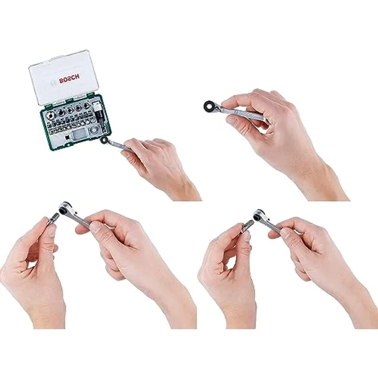 Bosch 27tlg. Schrauberbit und Ratschen-Set, für Bohrschrauber und Schraubendreher, mit farbcodierten Bits und handlicher Aufbewahrungsbox – Bild 4