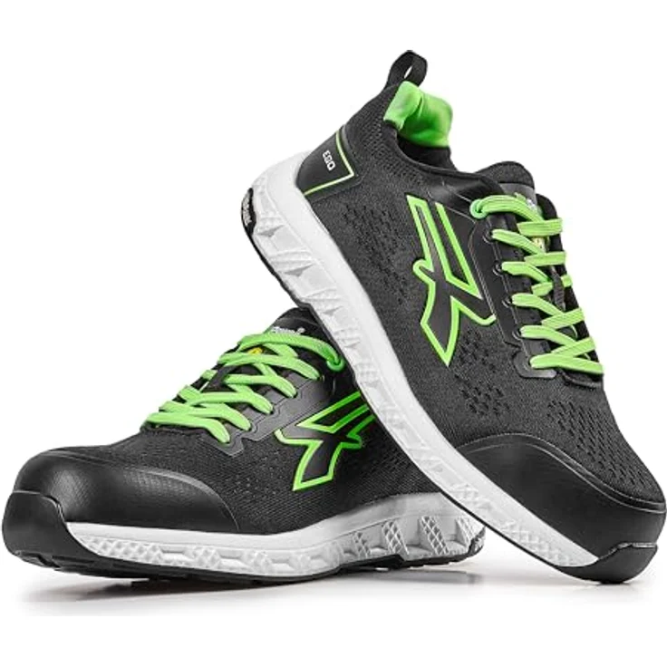 U-Group SRL Sicherheitsschuh Aton Gr.45, schwarz, S1PS HI HRO FO SR, atmungsaktives U-KNIT-Obermaterial, durchtrittsichere Zwischensohle, FiberToe-Zehenschutzkappe – Bild 4