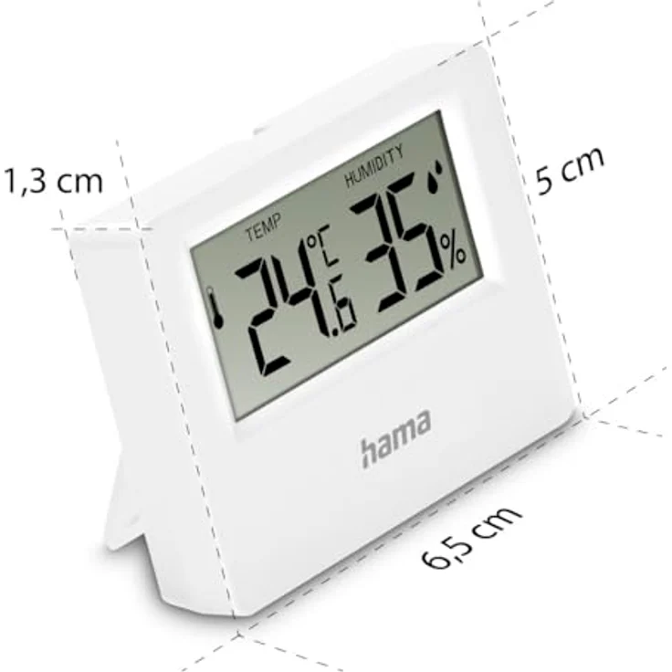 Hama Thermo-/Hygrometer "Ebro", digital, für Innen, Weiß – Bild 5