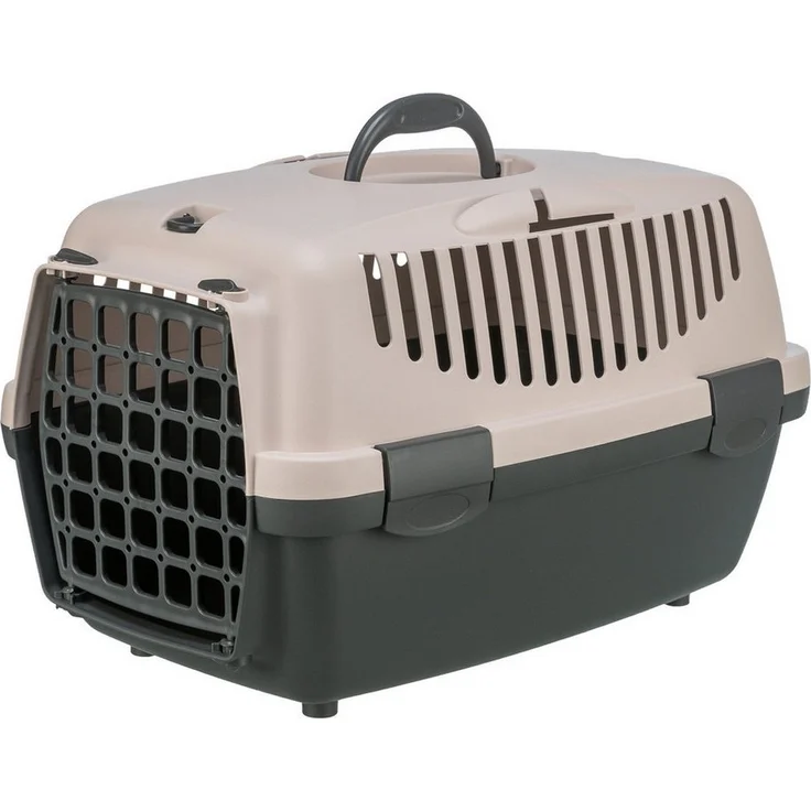 "TRIXIE Tiertransportbox Transportbox Capri dunkelgrau/blush für Katzen" – Bild 1