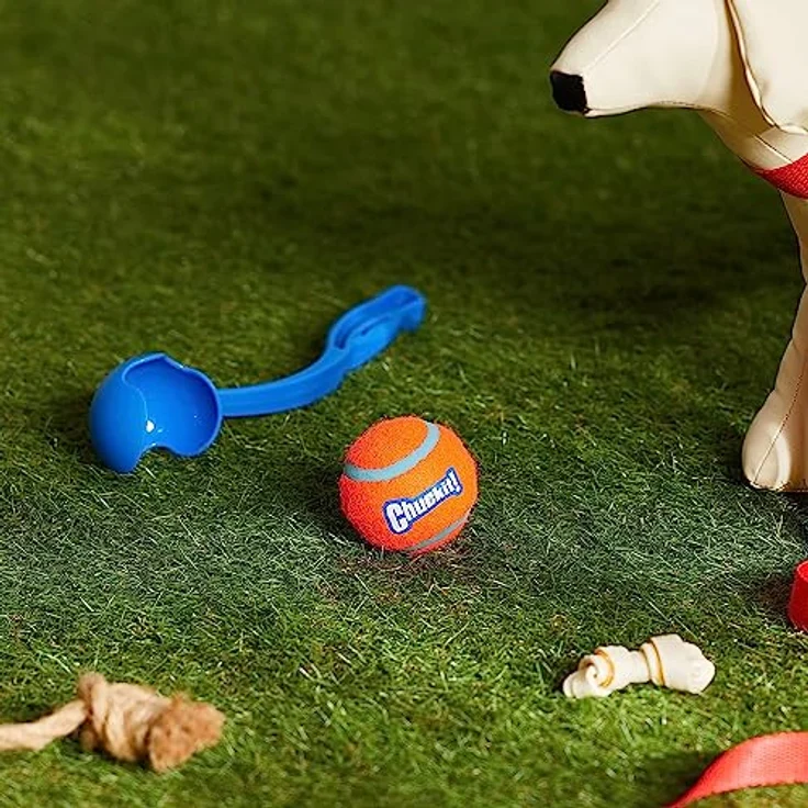 Chuckit, Jette! Fetch Dog Sports Ballwerfer, Hundespielzeug, mit kleinem Tennisball, klein, 36 cm – Bild 3