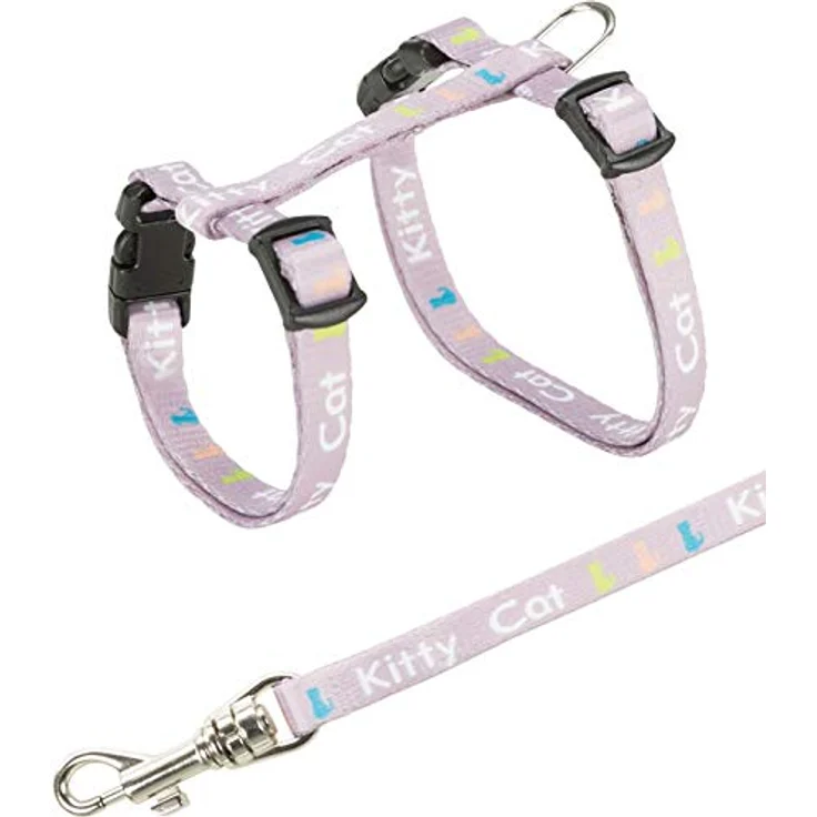 Trixie 4181 Kätzchengeschirr mit Leine, Nylon, 21–33 cm/8 mm, 1,20 m – Bild 3
