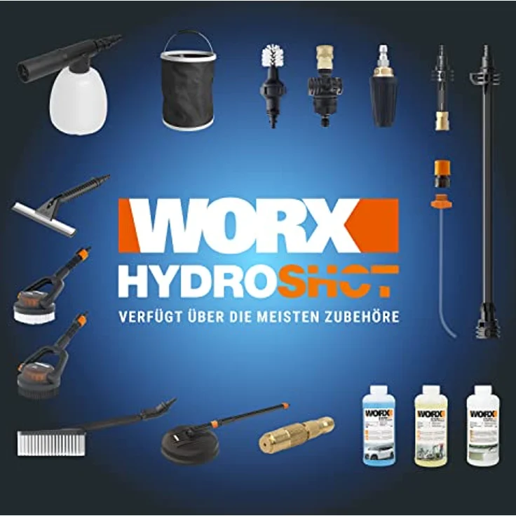 Worx Hochdruckreiniger WG633E (Akkubetrieb, 220 l/h Fließrate, 56 bar) – Bild 10