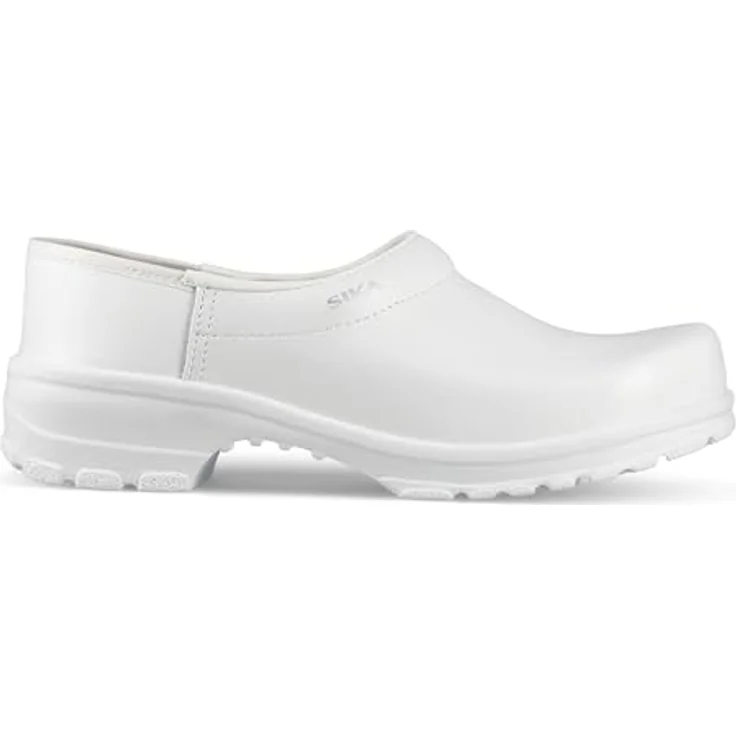 Sika Arbeitsschuh Comfort geschlossener Clog, weiß, rutschhemmend und stoßabsorbierend, Größe 43 – Bild 2