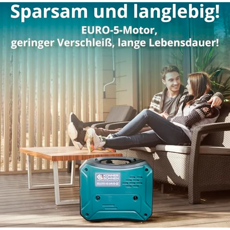 Könner & Söhnen KS 24VS-DC, Gleichstromgenerator 24V 60A DC mit schallgedämpftem Gehäuse, AUTO & MANUELL – Bild 5
