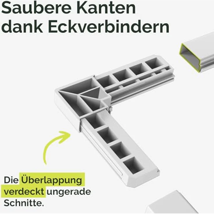 Nematek Fliegengitter Tür Light - Fliegengitter Balkontür mit weißem Rahmen - schmale Fliegengittertür für Terrassen- & Balkontüren - Bausatz für max. 100 x 215 cm – Bild 5
