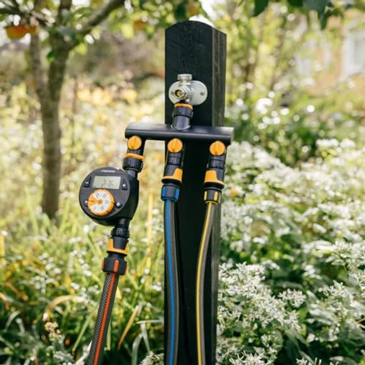 Fiskars 3-Wege-Umschaltventil, Anschluss für Ø 21 mm (G 1/2"), Ø 26,5 mm (G 3/4"), Ø 33,3 mm (G 1"), individuell steuerbare Wasserflüsse – Bild 9