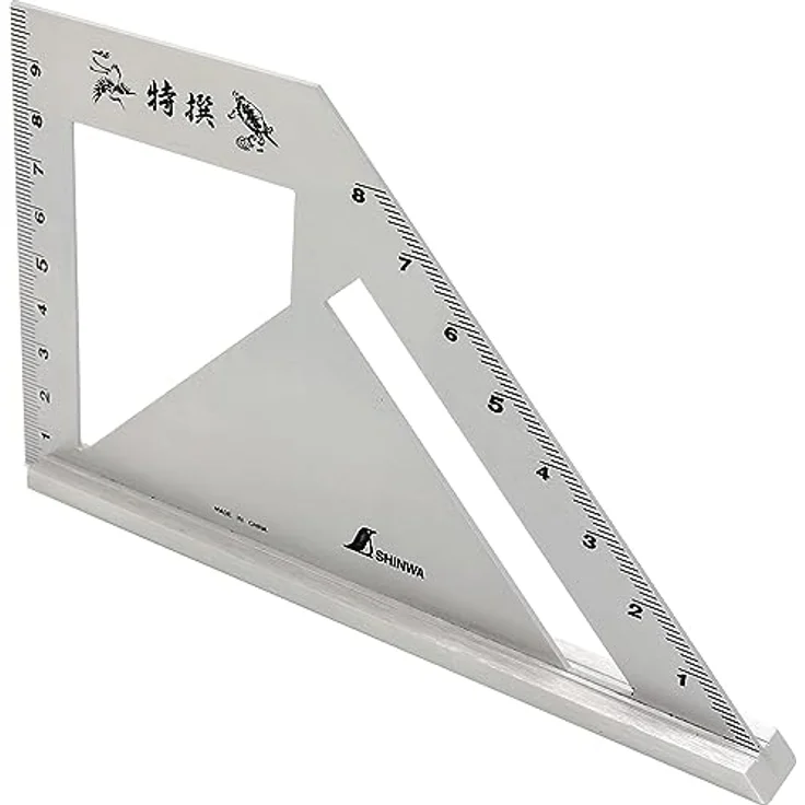 Shinwa 32740 Winkel mit Gehrung 45° und 90° by FAMEX (12570) - Anschlag-Gehrungswinkel - Japanische Präzision – Bild 1