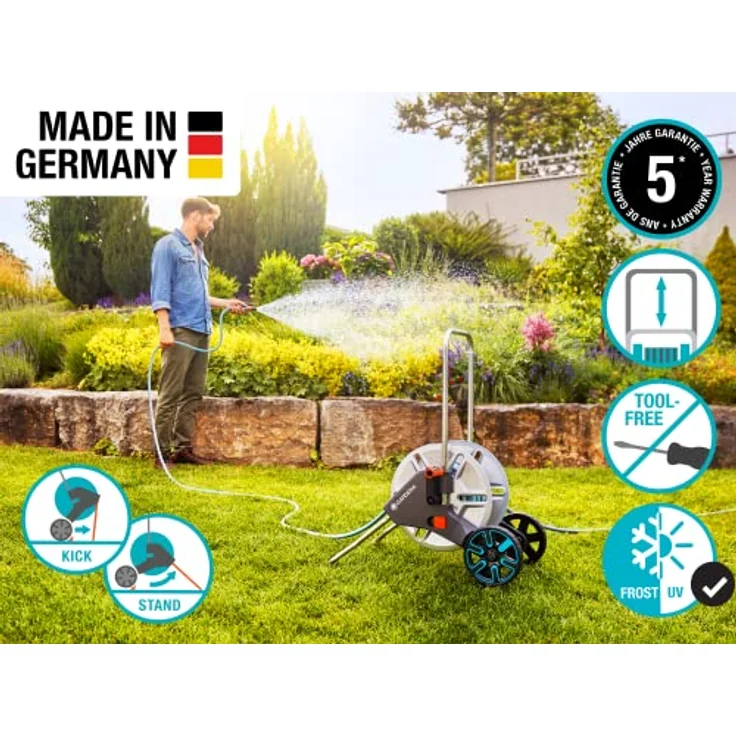 GARDENA Schlauchwagen Set 18542 2AquaRoll M Metal – Bild 3