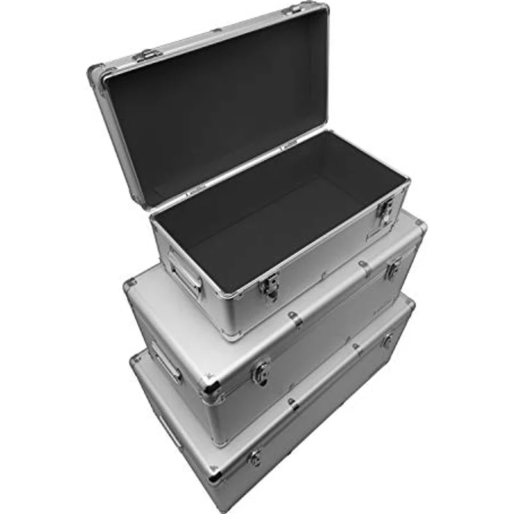 anndora Alu Rahmenkoffer 3er Set Silber 155 Liter Transportbox Werkzeugkoffer – Bild 3