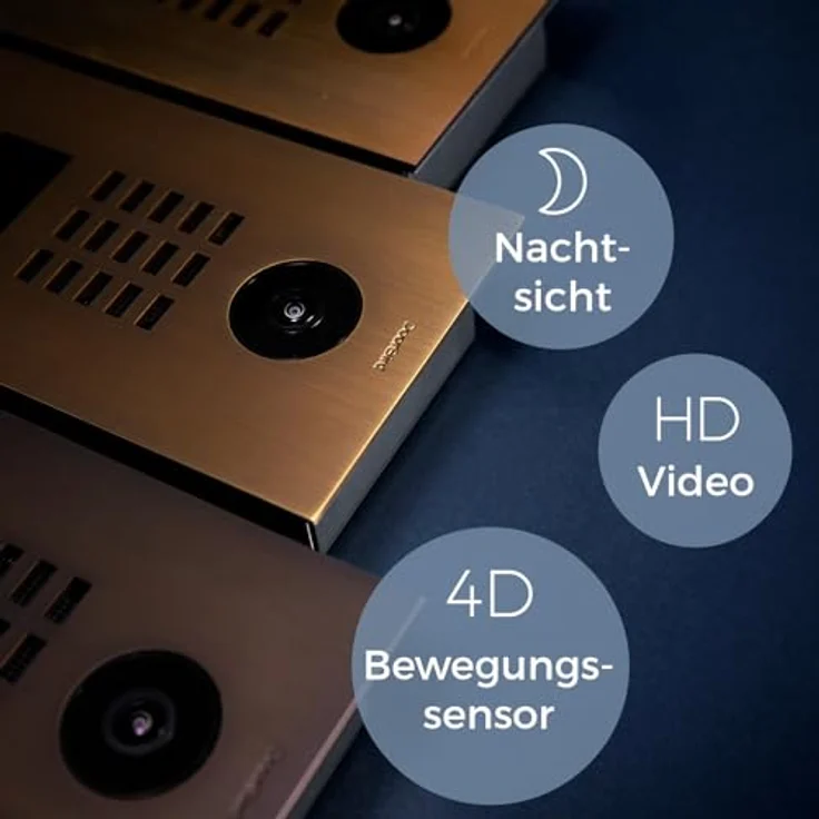 DoorBird D2101V IP-Video-Türsprechanlage LAN Außeneinheit Edelstahl, RAL 7016 (seidenmatt) – Bild 3