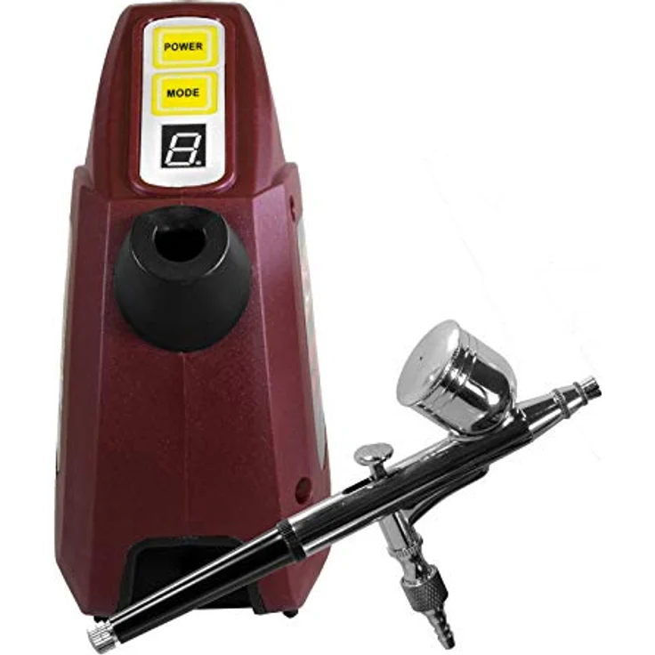 Mauk Airbrush Set Mini Double Action inkl. Tragetasche und Zubehör – Bild 4