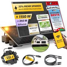 Bild für Solakon 1150W Balkonkraftwerk 800W mit Halterung