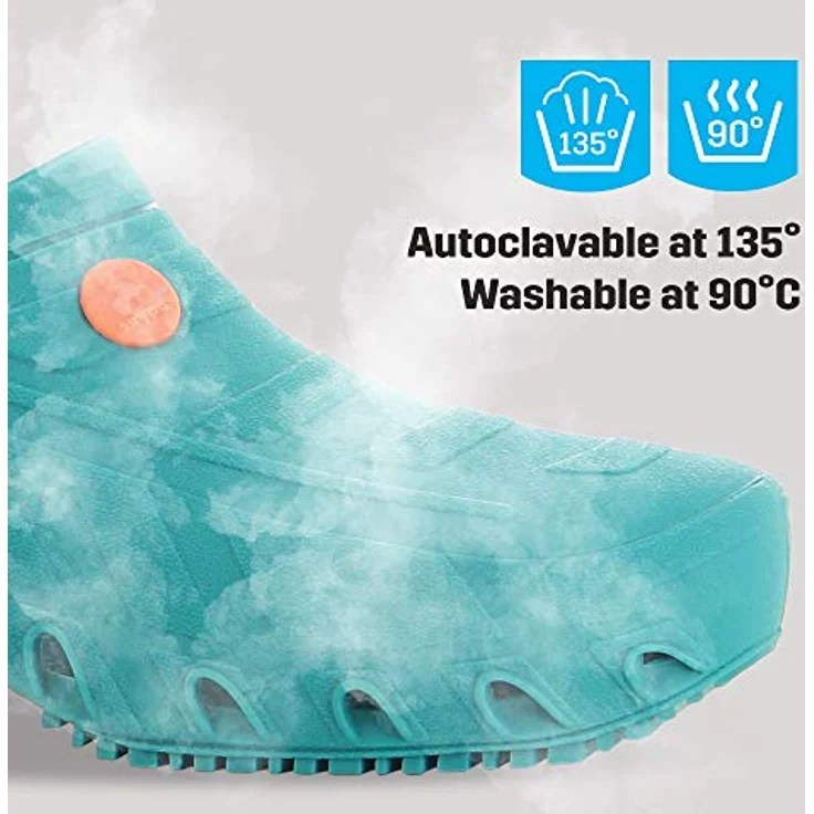 Safety Jogger OXYCLOG Clog, Sicherheitsschuhe mit SRA Rutschfestigkeit, antistatisch und autoklavierbar, blau, Größe 41 – Bild 5