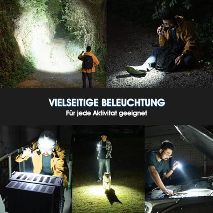 WUBEN L50 LED Taschenlampe 1200 Lumen USB wiederaufladbare taktische Taschenlampe mit – Bild 6