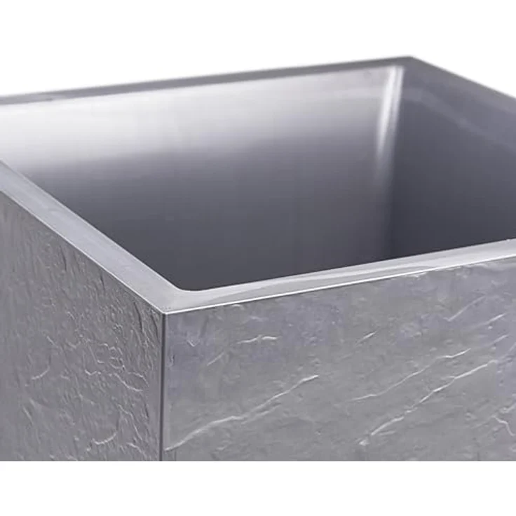 ONDIS24 Pflanzkübel Vulkan 40, Pflanzgefäß mit Wasserspeicher, Gestein/Basalt/Graphit Optik, 31 Liter Volumen – Bild 4