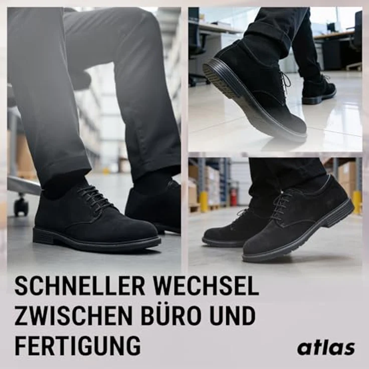 Atlas Halbschuh cx 505 ESD S1P, Weite 10, Größe 44, atmungsaktives und wasserabweisendes Obermaterial für optimalen Tragekomfort – Bild 5