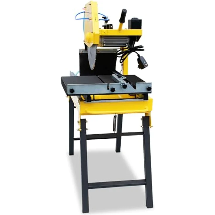 BAMATO STRM-455 Steintrennmaschine, 700mm Schnittlänge, 150mm Schnitthöhe, inkl. 450mm Trennscheibe, Wasserpumpe & Fahrvorrichtung – Bild 4