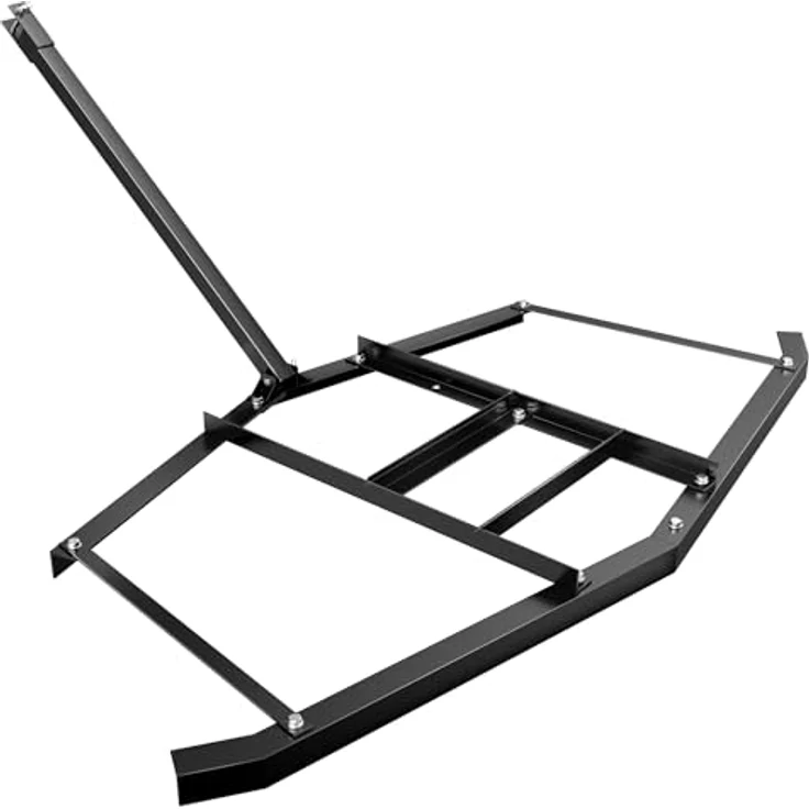 Wiltec Schleppegge 190 x 98 cm, robuste Wiesenegge für Rasentraktor, ATV und UTV, ideal zur Bodenbearbeitung und Bodennivellierung – Bild 1