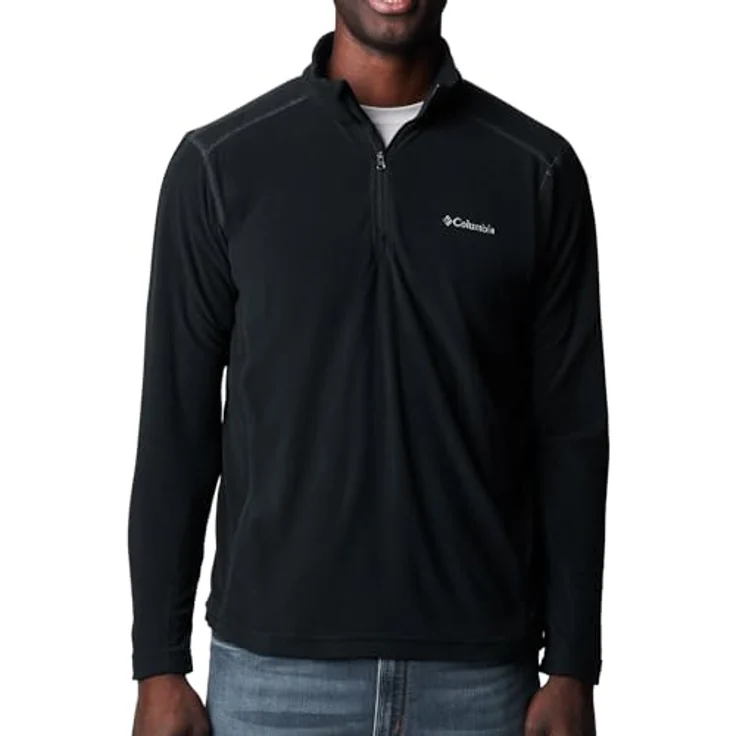 Columbia Klamath Range II, Herren Jacke aus leichtem Fleecematerial für Lagenlook, Schwarz, Größe M – Bild 2