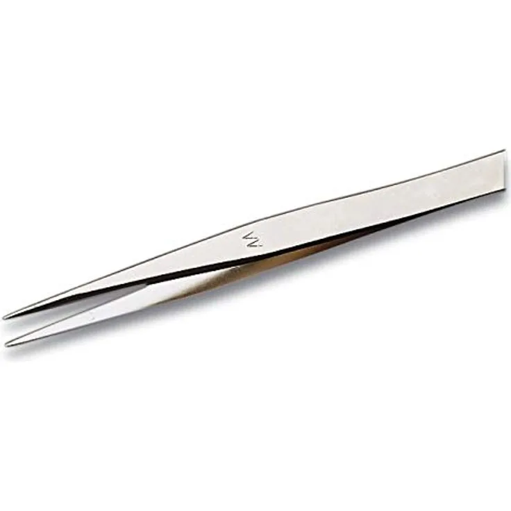 Weller Erem AAZ Präzisionspinzette Mit Mittelfeinen Spitzen und Ergonomisch Geformte Griffe Bieten Höchsten Komfort und Ermüdungsfreies Handling, Vernickelt.