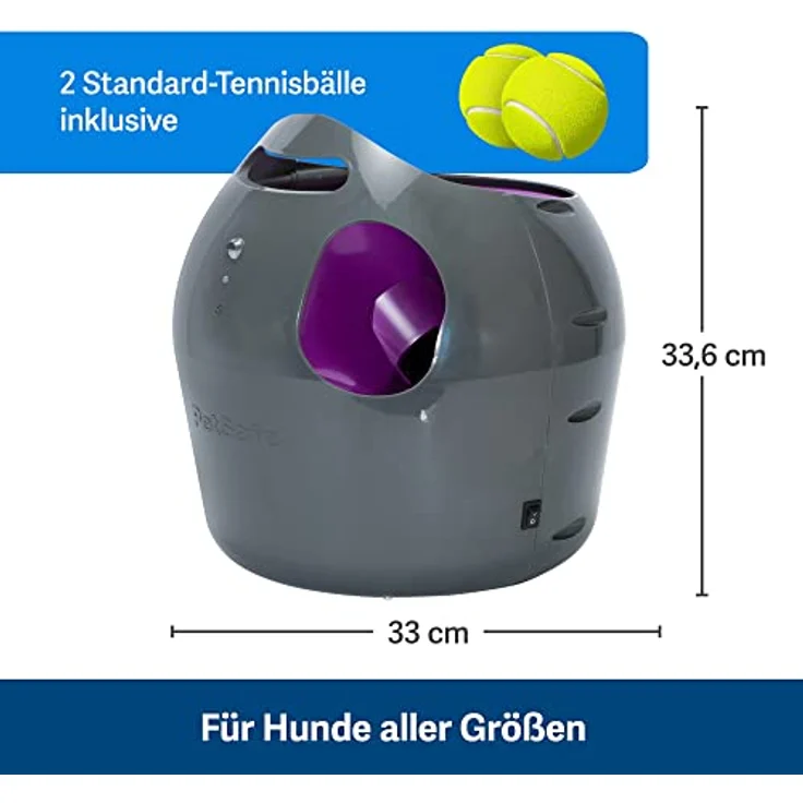 PetSafe Automatisches Hundespielzeug, interaktiver Tennisballwerfer für Hunde, wasserdicht, 1 Stück (1er Pack) – Bild 5