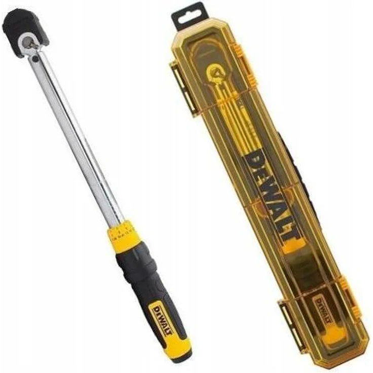 DeWalt Drehmomentschlüssel, Mechanischer Drehmomentschlüssel 34-142 Nm, 3/8" Vierkant