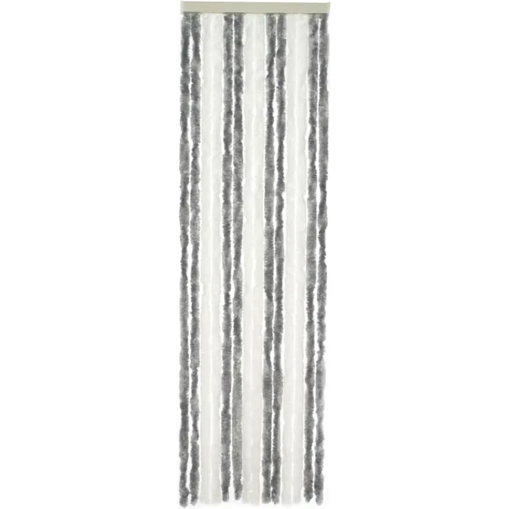 Travellife Insektenschutz für Türen Chenille Basic 185x56 cm Grau-Weiß