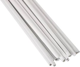 Neusilber Hartlot, 5 Stangen je 333 mm