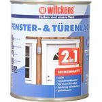 Wilckens Fenster & Türenlack 2in1, Weiß, seidenmatt 0,75l