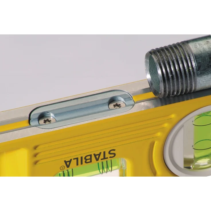 STABILA Magnet-Wasserwaage Type 81 SV REM W45 Torpedo mit Tasche, 25 cm, Alu-Gussprofil, Seltenerd-Magnetsystem, 1 Sechsring-Horizontal-/ 1 Vertikal-/ 45°-Winkel-Libelle, Made in Germany – Bild 9